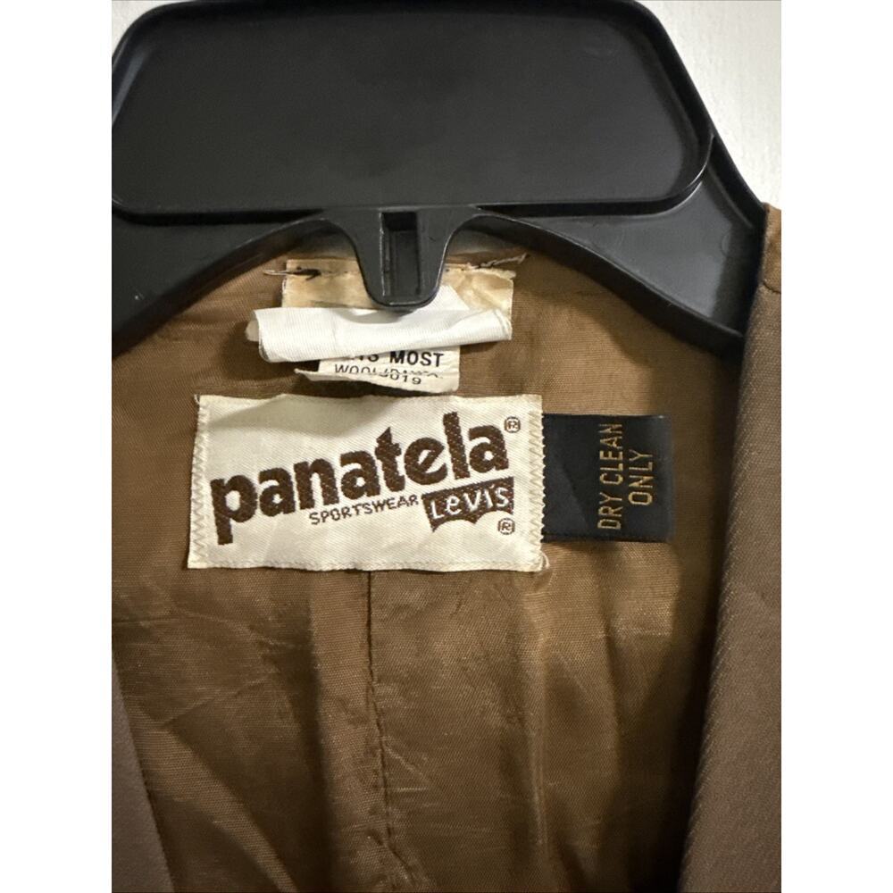Vintage Panatela Levi's Brown Button Vest One Size Fits Most Steampunk Country - Picture 2 of 16